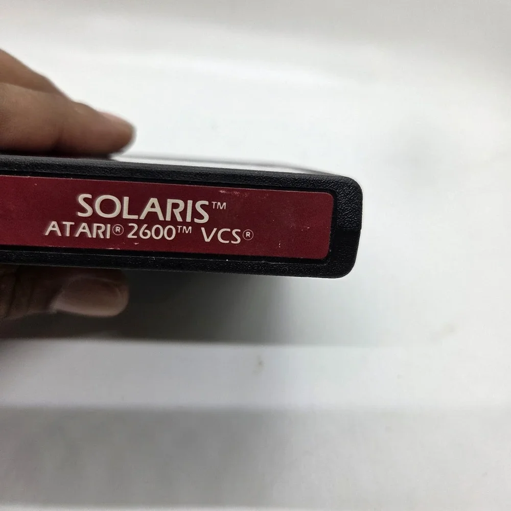 Solaris Atari 2600 Video‎ Game Cartridge 1986 Red Label CX26136 Tested